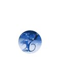 Kerstkaart winterlandschap blauw 2026 Achterkant