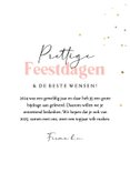 Kerstkaart zakelijk illustratie kerstbal goudfolie sterren 3