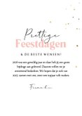 Kerstkaart zakelijk illustratie kerstbal goudfolie sterren 3