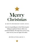 Kerstkaart zakelijk kraft goudflook kerstboom stijlvol ster 3