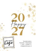 Kerstkaart zalijk collage postzegel goudfolie logo kerstbal 2