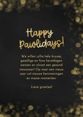 Kerstkaartje happy pawlidays hondje kerstbal pootje 3