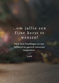 Kerstkaartje met schattig muisje piepklein berichtje kerst 3