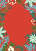  Kerstmenu botanisch bloemen poinsettia Achterkant