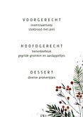 Kerstmenu kaart bessentakjes 3