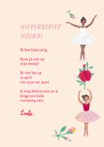 Kinderfeestje ballerina en bloemen 3