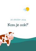 Kinderfeestje boerderijdieren koe kip kuiken 2