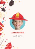 Kinderfeestje brandweer thema met foto en confetti 2