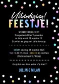 Kinderfeestje dubbel feestje met confetti en foliedruk 3