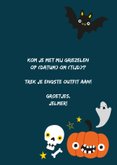 Kinderfeestje Halloween met vrolijke illustraties 3