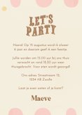 Kinderfeestje let's party ballon confetti circus roze goud 3