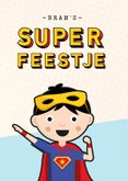 Kinderfeestje uitnodiging superhelden feestje jongen 2