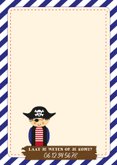 Kinderfeestje uitnodiging voor een piratenfeest 2