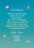 Kinderfeestje uitnodiging zwemfeestje zeemeermin 3