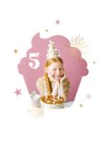 Kinderfeestje unicorn cupcake sterren goud foto 2