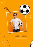 Kinderfeestje voetbal oranje foto doodle 2