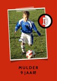 Kinderfeestje voetbalshirt rood wit zwart 2