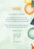 Kinderfeestje vrolijke uitnodiging ballonnen en hoedjes 3