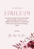 Klassieke jubileum kaarten roze met aquarel rozen 3