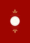 Klassieke kerstkaart met ornament in goud zakelijk 2