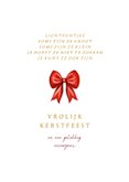 Klassieke kerstkaart met rode strik 3