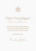 Klassieke witte kerstkaart met fotocollage en sneeuwvlok 3