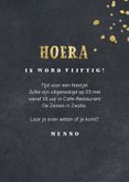 Krijtbord uitnodiging gouden stippen 3