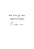 Kunstkaart - Vlinder blauw 3