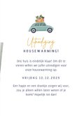 Leuke uitnodiging housewarming verhuisauto foto's & plantjes 3