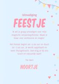 Leuke uitnodigingen met eenhoorn en slingers holografisch 3