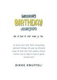 Leuke verjaardagskaart met typografie Happy birthday to you 3