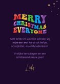 LGBTQ kerstkaart regenboog merry christmas kerstbal 3