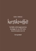Lief kerstkaartje met schattig beertje dikke kerstknuffel 3