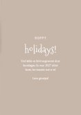 Lief kerstkaartje met schattig konijntje hoppy holidays 3