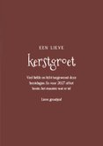 Lief kerstkaartje met schattig molletje lieve kerstgroet 3