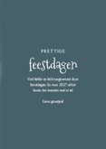 Lief kerstkaartje met schattig roodborstje fijne feestdagen 3