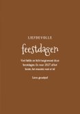 Lief kerstkaartje met schattige cavia liefdevolle feestdagen 3