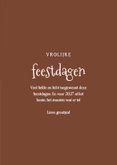 Lief kerstkaartje met vrolijke teckel vrolijke feestdagen 3