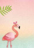 Lief klein meisje flamingo 2