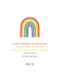 Liefde kaart love is love regenboogkleuren 3