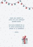 Lieve cadeaukaart 'Voor jou!' met cadeau en slingers 3
