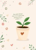 Lieve felicitatiekaart voor een plantmom die zwanger is 2
