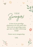 Lieve felicitatiekaart voor een plantmom die zwanger is 3