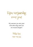 Lieve kaart met met ballon en gouden sterretjes 3