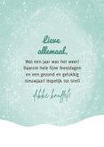 Lieve kerstkaart Oh deer what a year again hertje en sneeuw 3