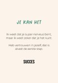 Lieve succes zet 'm op kaart van hond met pootje 3