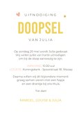 Lieve uitnodiging doop meisje gelukspoppetje engeltje 3