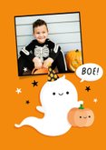 Lieve uitnodiging voor een griezel Halloween kinderfeestje 2