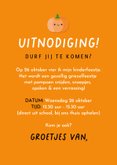 Lieve uitnodiging voor een griezel Halloween kinderfeestje 3