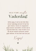Lieve vaderdagkaart eerste Vaderdag met gansjes zoontje 3